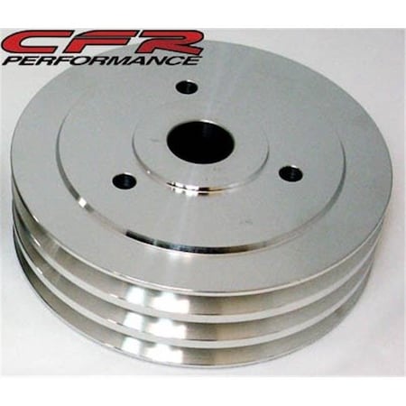 Cfr Performance CFR HZ-8849-M 1955 - 68 Chevy Big Block Aluminum Crank Pulley - 3 Groove Short HZ-8849-POL